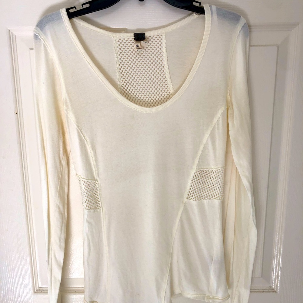 Cream Free People Shirt.